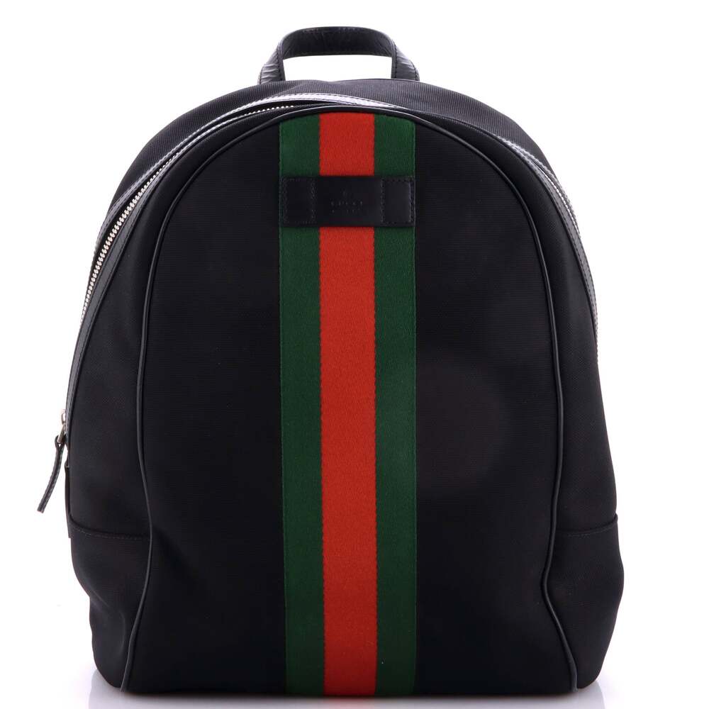 Gucci Web Zip Backpack Techno Canvas #335076G86B